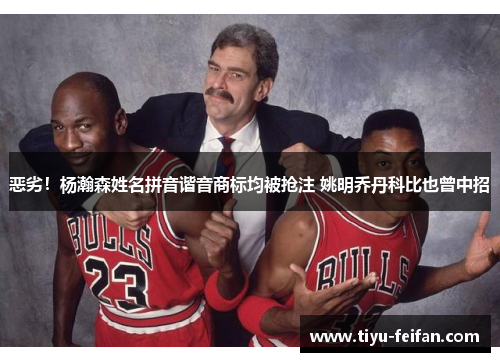 恶劣！杨瀚森姓名拼音谐音商标均被抢注 姚明乔丹科比也曾中招